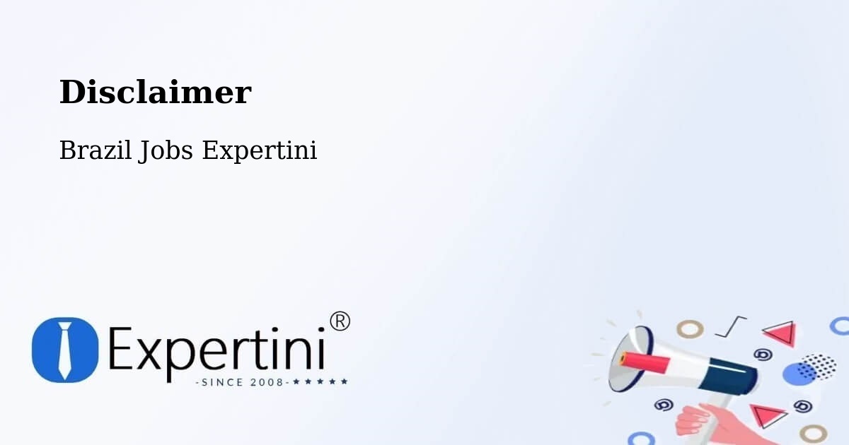Disclaimer – Cambuí - Brazil Jobs Expertini