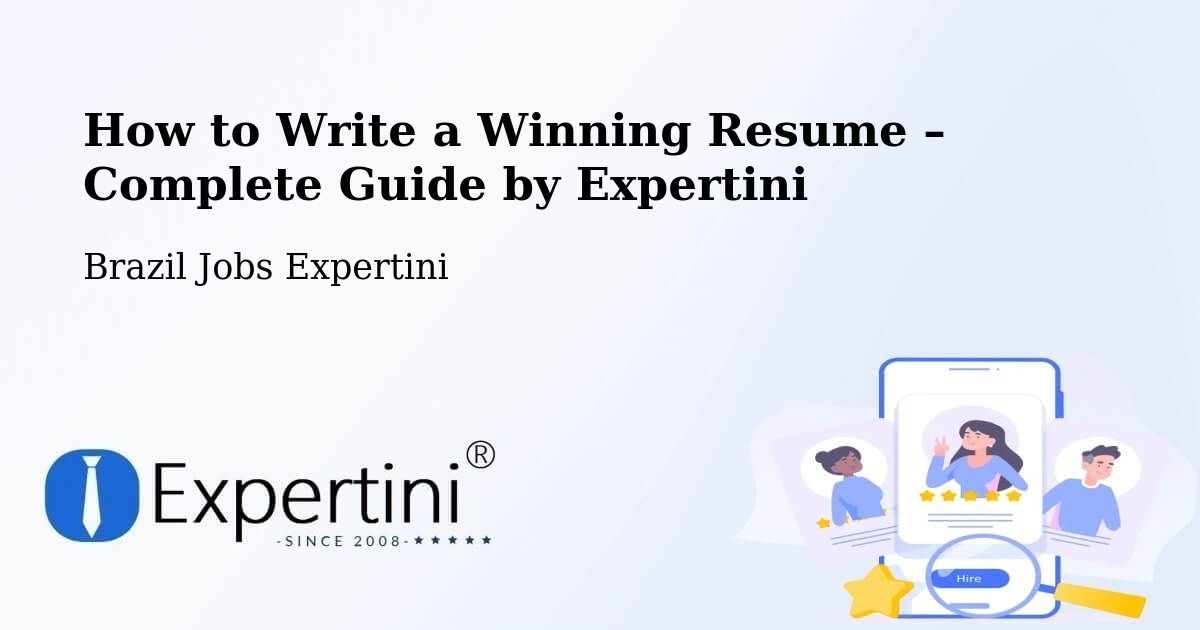 Resume Writing Guide for Job Seekers – Cambuí - Cambuí, Brazil Jobs Expertini