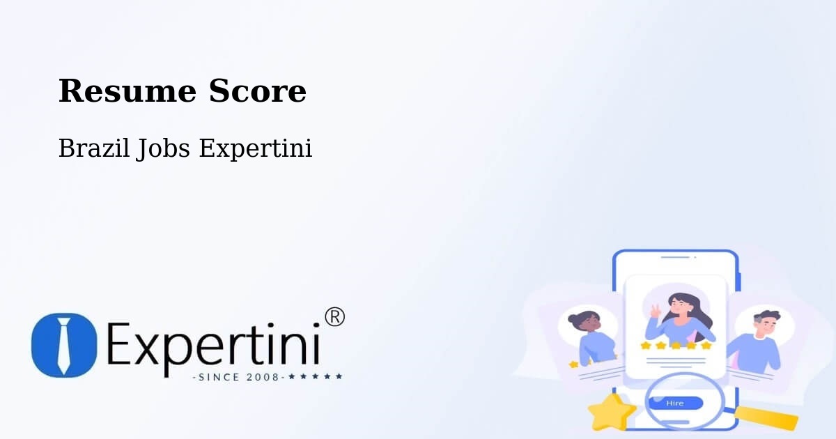 Resume Score & Job Description Match Tool – Cambuí - Brazil Jobs Expertini